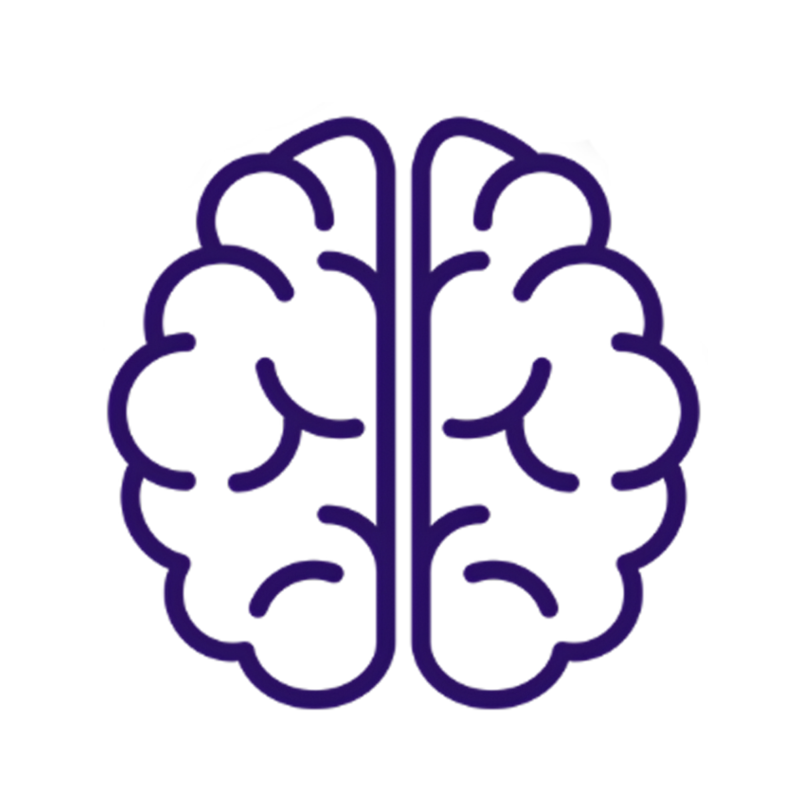 ADHDadultUK Brain Icon on a Transparent background